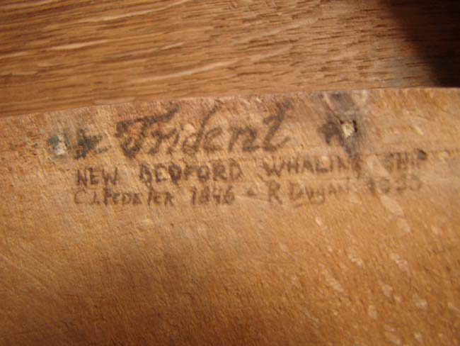 A diminutive ebony framed mariner's octant circa 1815-1835 possibly used aboard the Trident, a whaling ship from New Bedford. — image 2